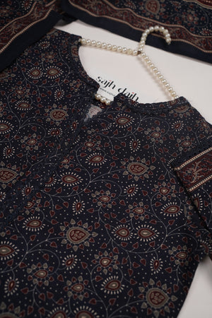 Bin Saeed Originals - Exclusive Khaddar Outfit with  Shawl - Ready to Wear - PD163
