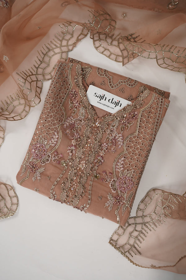 Tehwar - Luxury Organza Outfit with Organza Dupatta - Ready to Wear MC295- Eid Volume 4