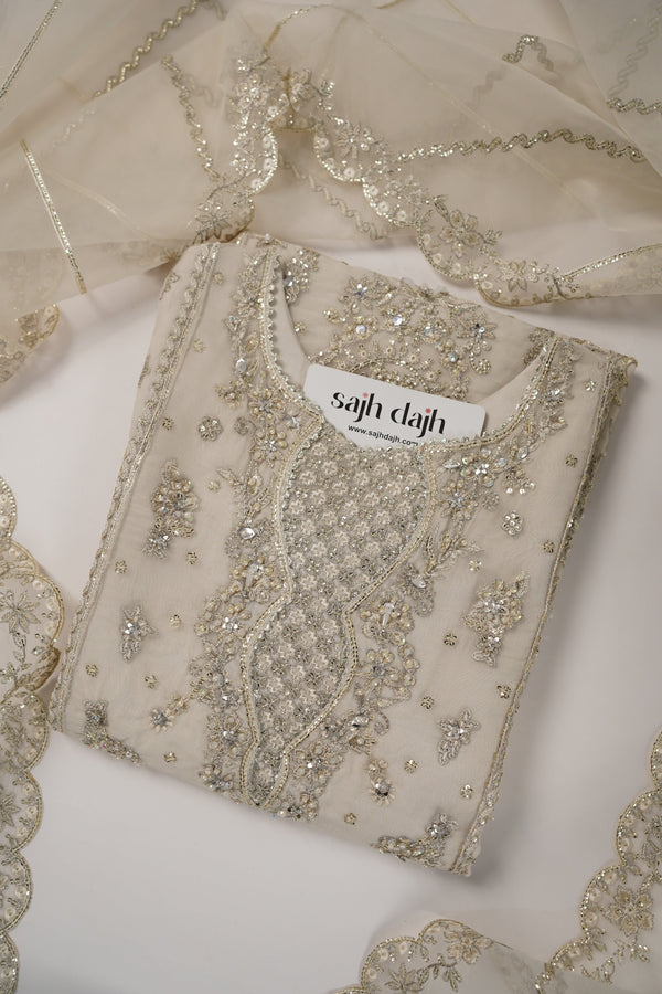 Tehwar - Luxury Organza Outfit with Organza Dupatta - Ready to Wear MC292- Eid Volume 4