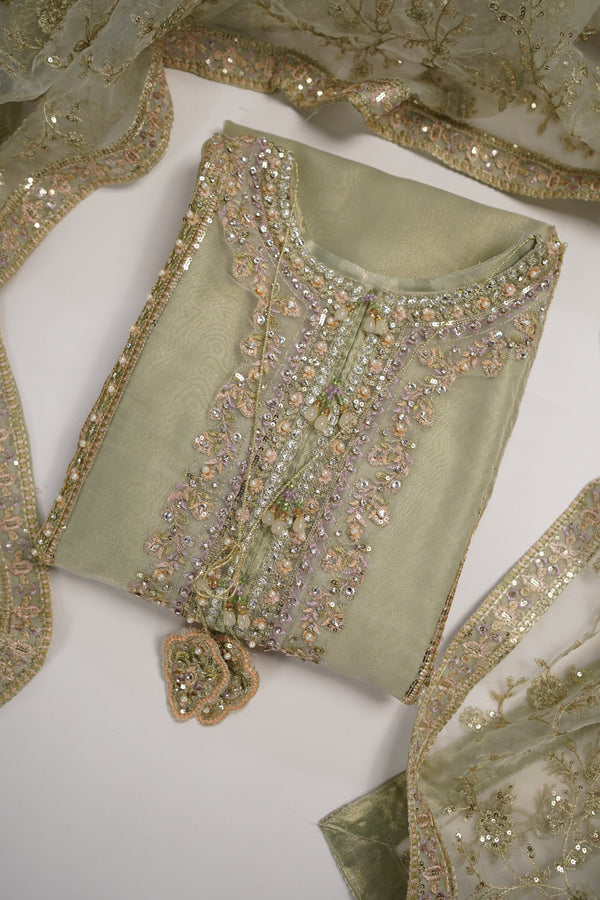 Tehwar - Luxury Organza Outfit with Organza Dupatta - Ready to Wear MC285- Eid Volume 4