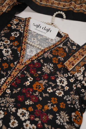 Bin Saeed Originals - Exclusive Khaddar Outfit with  Shawl - Ready to Wear - PD159