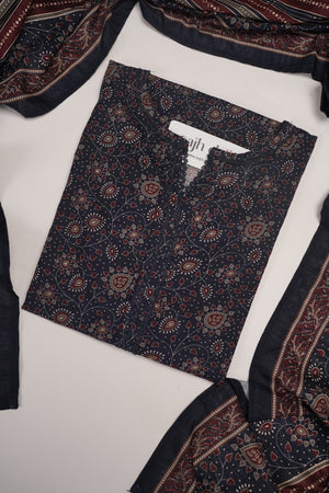 Bin Saeed Originals - Exclusive Khaddar Outfit with  Shawl - Ready to Wear - PD163