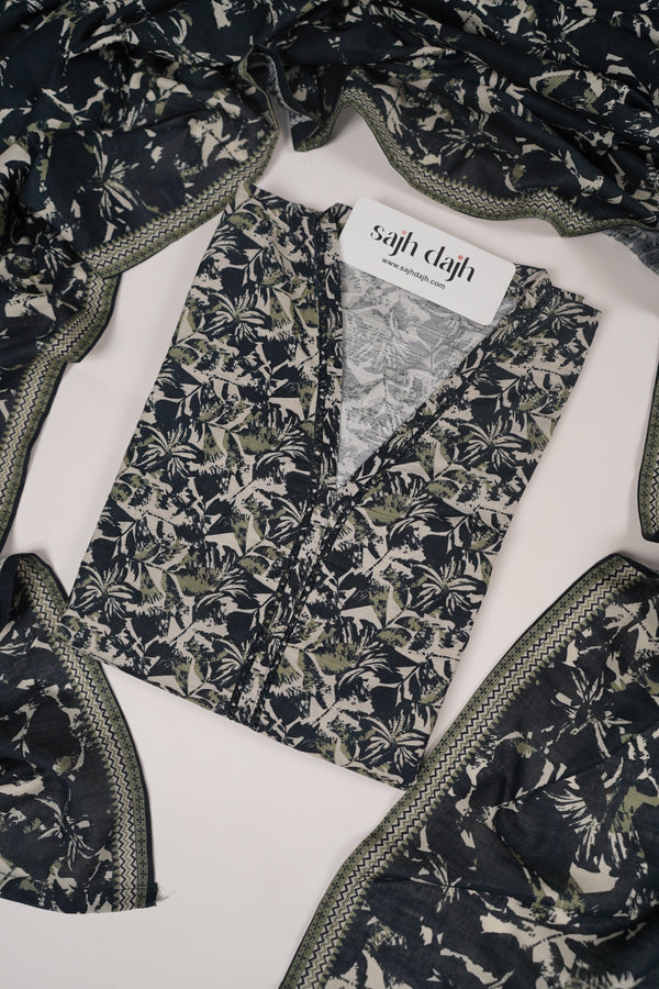 Bin Saeed Originals - Exclusive Khaddar Outfit with  Shawl - Ready to Wear - PD162