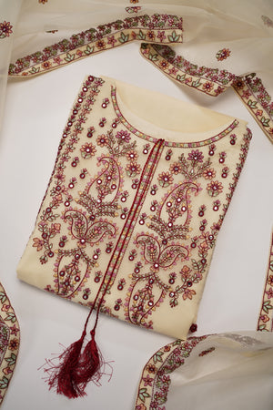 Tehwar - Luxury Organza Outfit with Organza Dupatta - Ready to Wear SD442