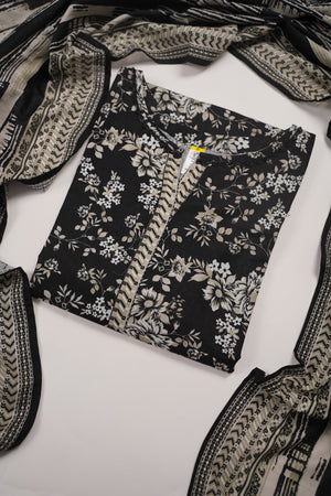 Bin Saeed by SajhDajh - Exclusive Khaddar Outfit with  Shawl - Ready to Wear - PD164