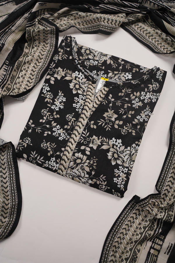 Bin Saeed by SajhDajh - Exclusive Khaddar Outfit with  Shawl - Ready to Wear - PD164