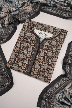 Bin Saeed Originals - Exclusive Khaddar Outfit with  Shawl - Ready to Wear - PD160