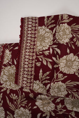 Bin Saeed by SajhDajh- Exclusive Khaddar Outfit with  Shawl - Ready to Wear - PD176