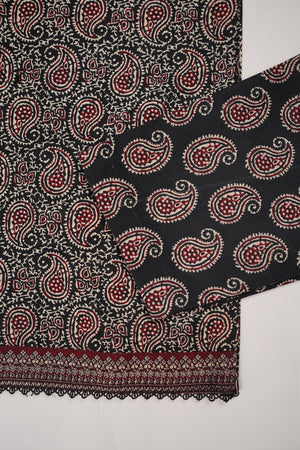 Bin Saeed by SajhDajh - Exclusive Khaddar Outfit with  Shawl - Ready to Wear - PD170