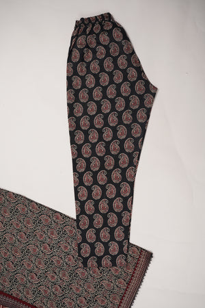 Bin Saeed by SajhDajh - Exclusive Khaddar Outfit with  Shawl - Ready to Wear - PD170