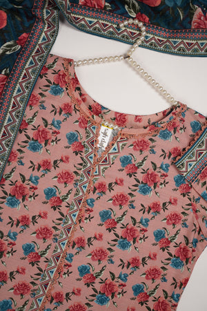 Bin Saeed by SajhDajh - Exclusive Khaddar Outfit with  Shawl - Ready to Wear - PD174