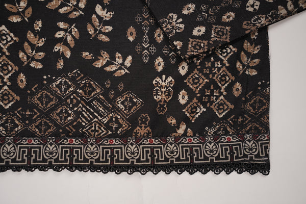 Bin Saeed by SajhDajh - Exclusive Khaddar Outfit with  Shawl - Ready to Wear - PD169