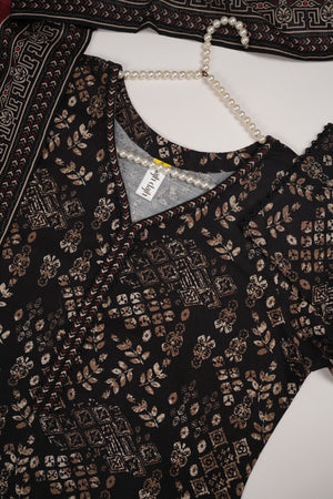 Bin Saeed by SajhDajh - Exclusive Khaddar Outfit with  Shawl - Ready to Wear - PD169
