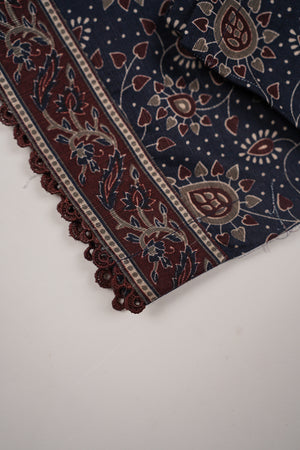 Bin Saeed by SajhDajh - Exclusive Khaddar Outfit with  Shawl - Ready to Wear - PD175-SD