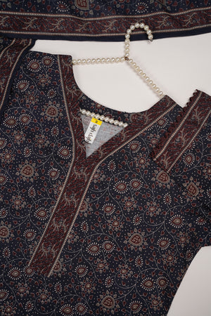 Bin Saeed by SajhDajh - Exclusive Khaddar Outfit with  Shawl - Ready to Wear - PD175-SD