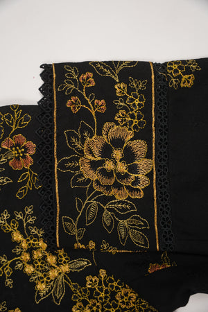 Rozi - Exclusive Embroidered Dhanak  Outfit with  Shawl - Ready to Wear - SB222