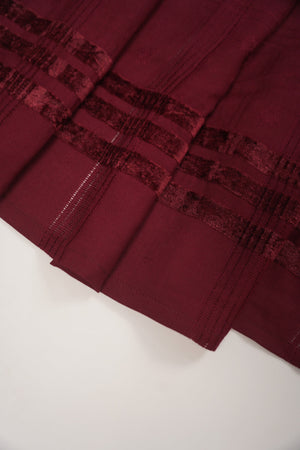Rozi - Exclusive Embroidered Dhanak  Outfit with  Shawl - Ready to Wear - SB225