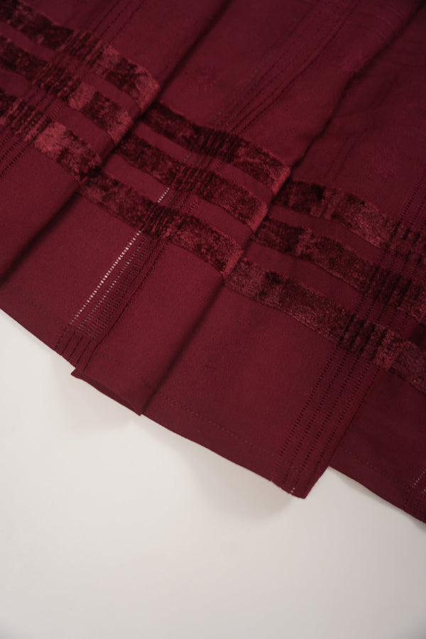 Rozi - Exclusive Embroidered Dhanak  Outfit with  Shawl - Ready to Wear - SB225