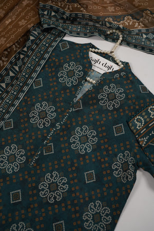 Tawakkal - Exclusive Lawn Outfit with Dupatta - Ready to Wear - SD311
