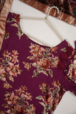 Rozi - Luxury Palachi  Outfit with Palachi Shawl SB229