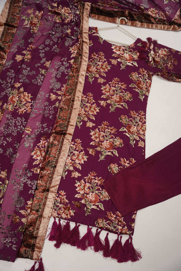 Rozi - Luxury Palachi  Outfit with Palachi Shawl SB229