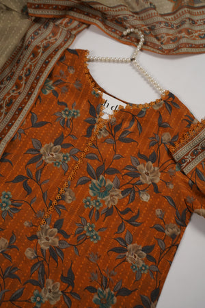 Tawakkal - Exclusive Lawn Outfit with Dupatta - Ready to Wear - SD318