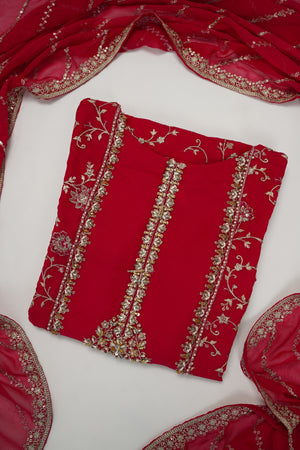 Husan e Jahan - Luxury Chiffon Outfit with Chiffon Dupatta & Gharara - Ready to Wear - V2 - Eid25 - 04 -SD
