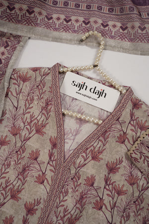 Tawakkal - Exclusive Lawn Outfit with Dupatta - Ready to Wear - SD317