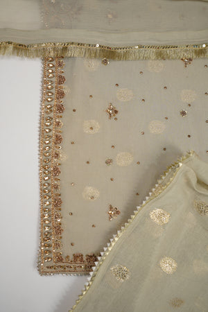 Khaas-Luxury Chiffon Outfit with chiffon Dupatta-Ready to Wear SD593