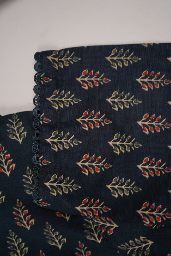 Bin Saeed by SajhDajh - Exclusive Khaddar Outfit with  Shawl - Ready to Wear - PD171 Blue