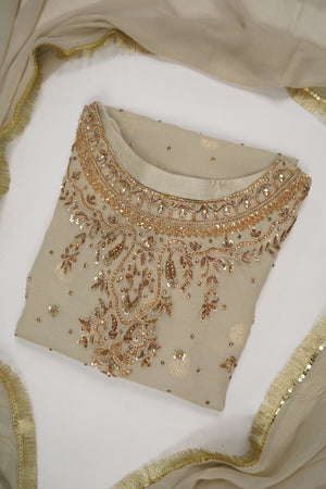 Khaas-Luxury Chiffon Outfit with chiffon Dupatta-Ready to Wear SD593