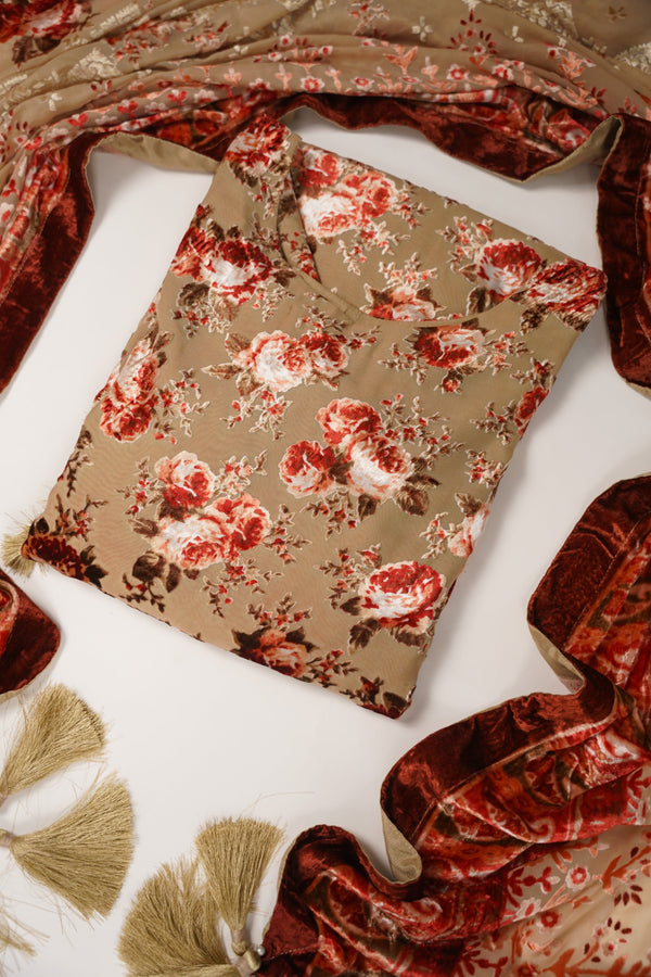 Rozi - Luxury Palachi  Outfit with Palachi Shawl SB232