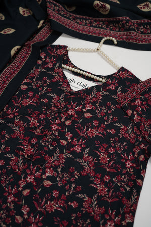 Bin Saeed Originals  - Exclusive Khaddar Outfit with  Shawl - Ready to Wear SD602