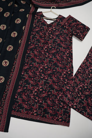 Bin Saeed Originals  - Exclusive Khaddar Outfit with  Shawl - Ready to Wear SD602