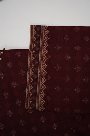 Bin Saeed Originals  - Exclusive Khaddar Outfit with  Shawl - Ready to Wear SD598