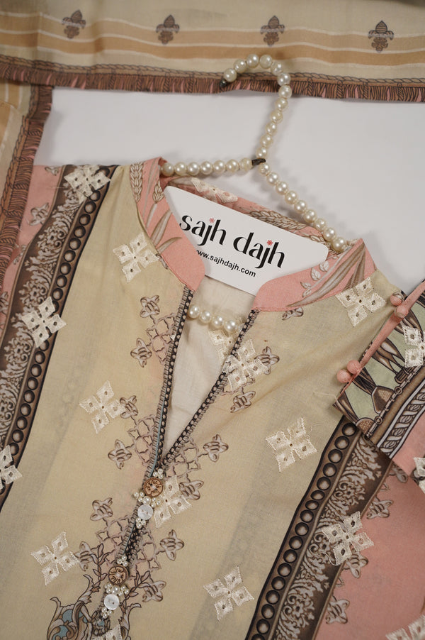 Tawakkal - Exclusive Lawn Outfit with Dupatta - Ready to Wear - SD325