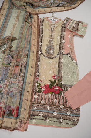 Tawakkal - Exclusive Lawn Outfit with Dupatta - Ready to Wear - SD325