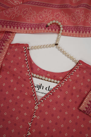 Bin Saeed Originals  - Exclusive Khaddar Outfit with  Shawl - Ready to Wear SD596