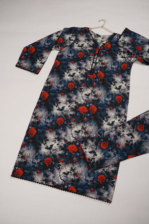 Rozi - Exclusive Khaddar  Shirt And Trouser - Ready to Wear - PD179