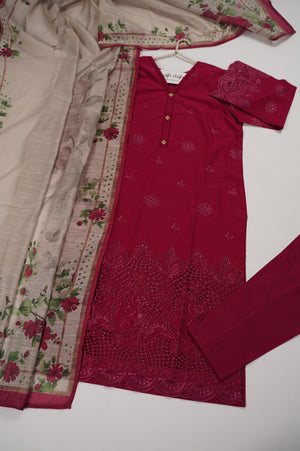 Tawakkal - Exclusive Lawn Outfit with Dupatta - Ready to Wear - SD326