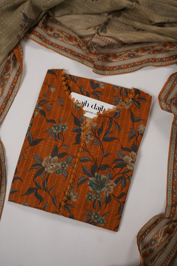 Tawakkal - Exclusive Lawn Outfit with Dupatta - Ready to Wear - SD318