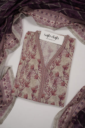 Tawakkal - Exclusive Lawn Outfit with Dupatta - Ready to Wear - SD317