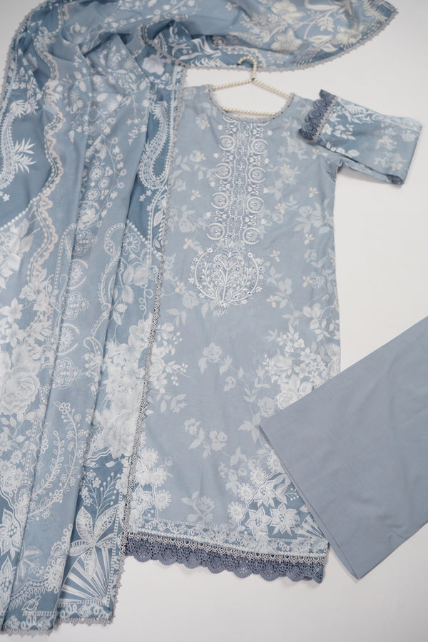 Rozi  - Exclusive Lawn  Outfit with Dupatta - Ready to Wear - SD336
