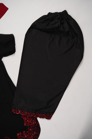Chiffon Outfit with Chiffon Dupatta and Shalwar  - Ready to Wear-SD333
