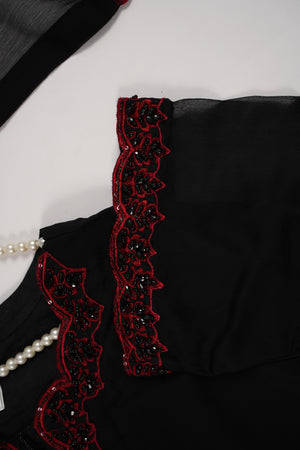 Chiffon Outfit with Chiffon Dupatta and Shalwar  - Ready to Wear-SD333