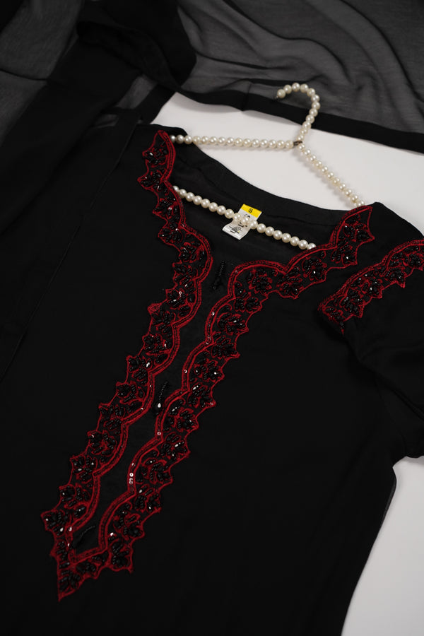 Chiffon Outfit with Chiffon Dupatta and Shalwar  - Ready to Wear-SD333