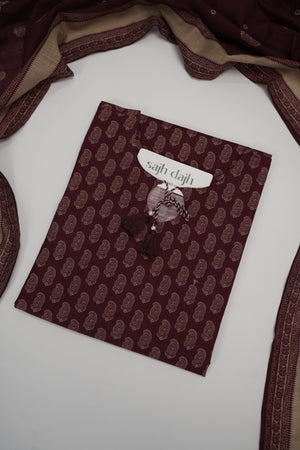 Bin Saeed Originals  - Exclusive Khaddar Outfit with  Shawl - Ready to Wear SD599