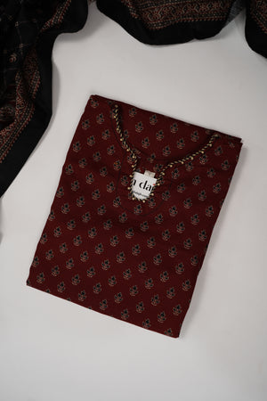 Bin Saeed Originals  - Exclusive Khaddar Outfit with  Shawl - Ready to Wear SD597