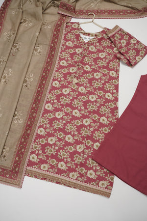 Bin Saeed Originals  - Exclusive Khaddar Outfit with  Shawl - Ready to Wear SD604