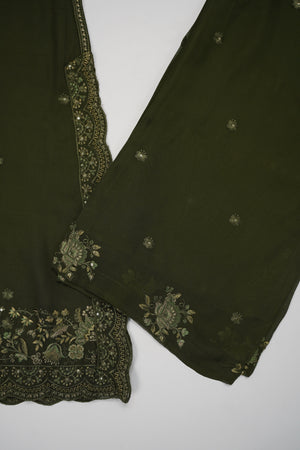 PRE ORDER - Husan e Jahan - Luxury Festive Collection  Outfit with Chiffon Dupatta  - Ready to Wear SD619